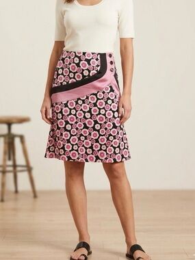 Rare Eley Kishimoto Silk Floral Skirt